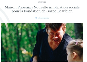 Un appui important de la Fondation de Gaspé Beaubien